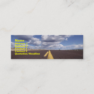 Na Cartão de visita de estrada