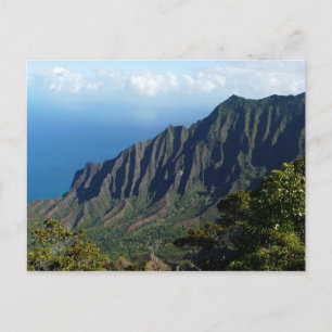 Na Costa Pali no cartão postal Kauai