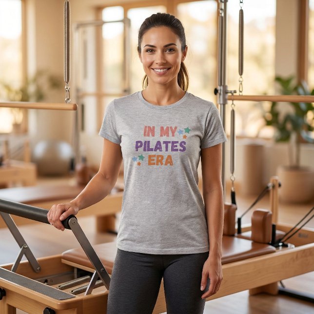 Na Era Dos Meus Pilatos Citação De Camisa (Pilates Tshirt)