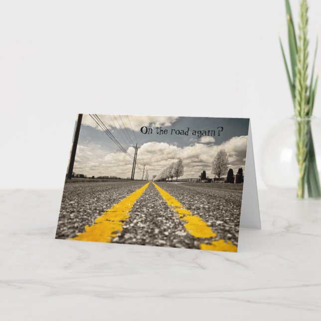 Na estrada, outra vez, cartão de visita (Frente)