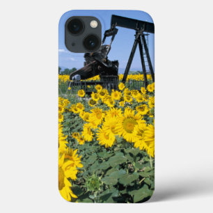 Na, EUA, Colorado, Girassóis, Torre de Perfuração