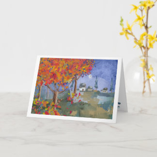 Na floresta - Cartão de Saudação Dobrado