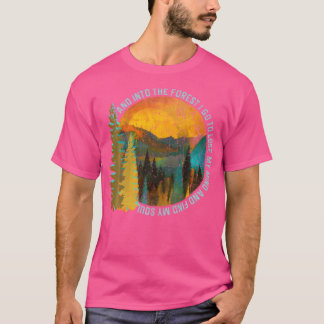 Na Floresta Eu Vou Caminhar Camisa Do Vaso Natural