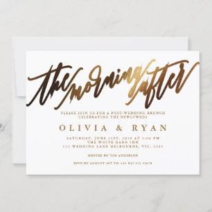 Na manhã seguinte ao convite de brunch de posto