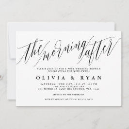 Na manhã seguinte ao convite do brunch pós-casamen