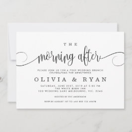 Na manhã seguinte ao convite do brunch pós-casamen