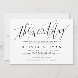 Na manhã seguinte ao convite do brunch pós-casamen