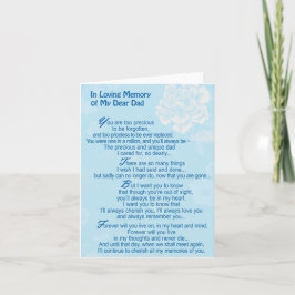 Na Memória Adorável Do Meu Caro Cartão de condolên