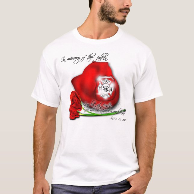 Na memória da 9/11 de camisa caída (Frente)