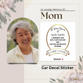 Na memória de amor do adesivo do carro da mãe [ADD