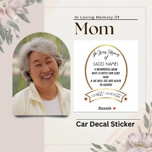 Na memória de amor do adesivo do carro da mãe [ADD