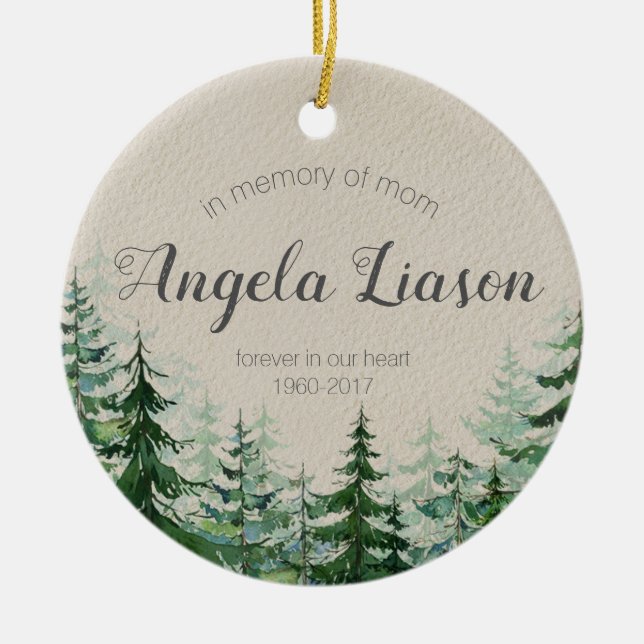 Na memória de enfeites de natal da mamã (Frente)