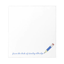 Na Mesa Do Bloco De Notas Personalizado