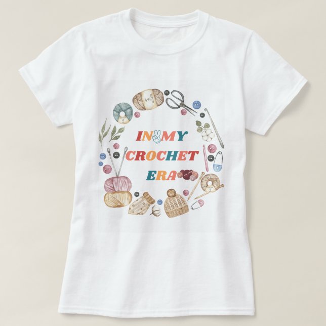 Na minha camisa da Era Crochet, CrAfter Mamãe Dom, (Frente do Design)