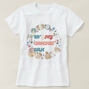Na minha camisa da Era Crochet, CrAfter Mamãe Dom,