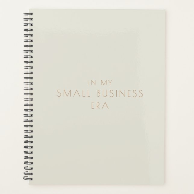 Na Minha Era Da Pequena Empresa, Planejador Beige  (Frente)