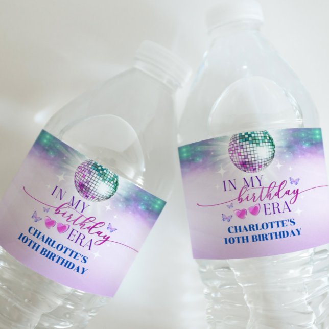 Na Minha Era De Aniversário, Etiqueta De Garrafa D (In My Birthday Era Water Bottle Label
)