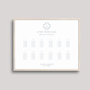 Na moda 12 Gráfico de Assentos de Poster de Casame