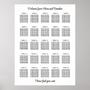 Na moda 25 Gráfico de Mesa Poster