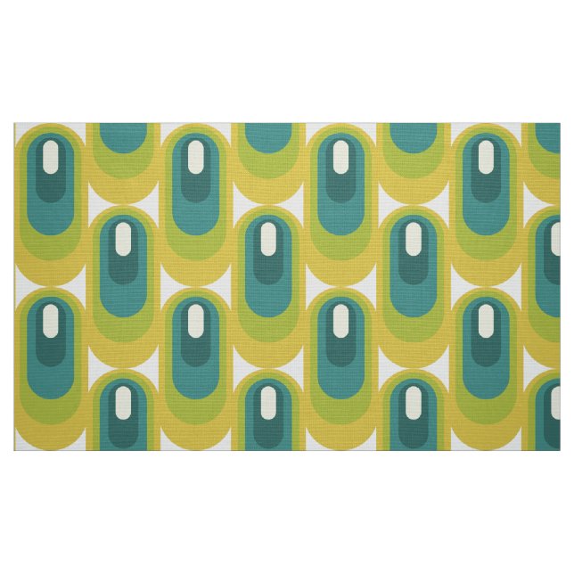 na moda 70s tecido do modelo retrô (Fat Quarter)