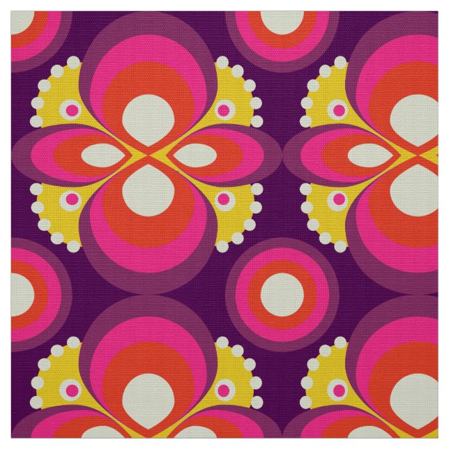 na moda 70s tecido do modelo retrô (Modelo)