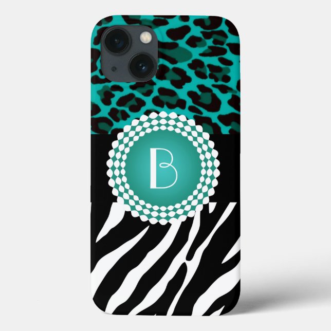 Na moda Animal Prints Zebra e Padrões-leopardo (Verso)