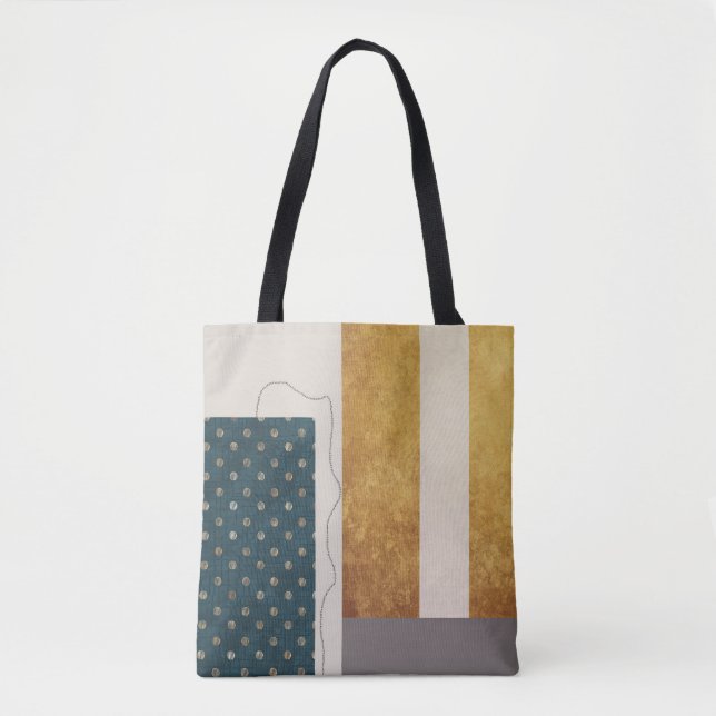 Na moda Artístico Tote Bag com Bolinhas (Frente)