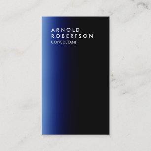 Na moda azul claro Cartão de visita preto