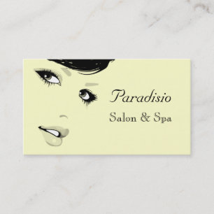 Na moda Beauty Salon e Spa Cartão de visita