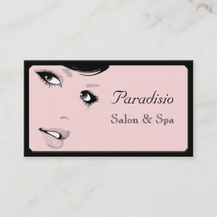 Na moda Beauty Salon e Spa Cartão de visita