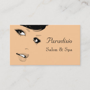 Na moda Beauty Salon e Spa Cartão de visita