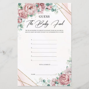 Na moda boho borrão ouro floral adivinha Comida be