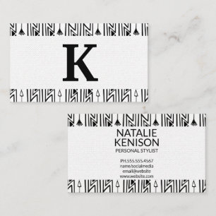 Na moda Boho Padrão Cartão de visita