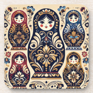 Na moda boneca russa porta copos