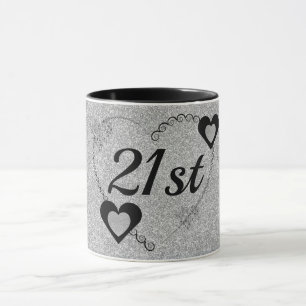 Na moda caneca de aniversário especial 21 rua