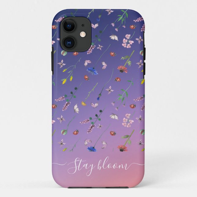 Na moda, capas de iphone de padrão botânico floral (Verso)