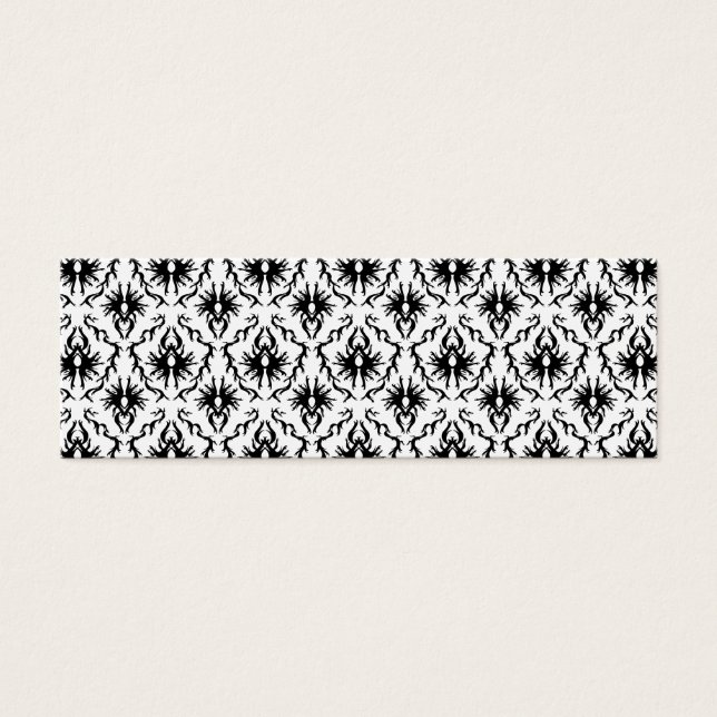Na moda Damask Design, preto e branco. (Frente)
