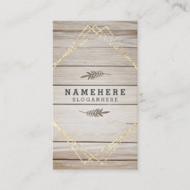 Na moda de madeira escura moderna Cartão de visita