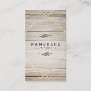 Na moda de madeira escura moderna Cartão de visita
