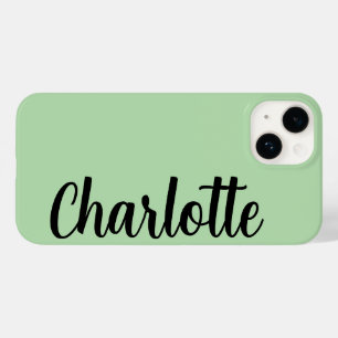 Na moda de Mint Mínimo Moderno de Nome Personaliza