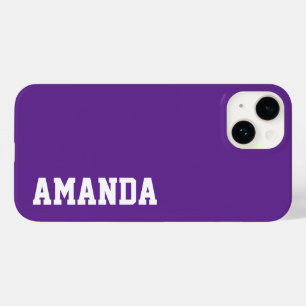 Na moda de Nome Personalizado Cor roxa Elegante Mo