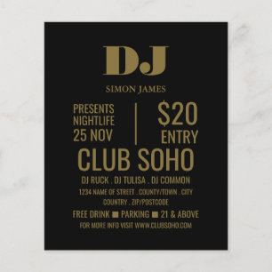 Na moda DJ, Club Event Advertising Flyer