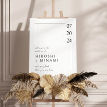 Na moda e Elegante com Casamento de Contorno Branc