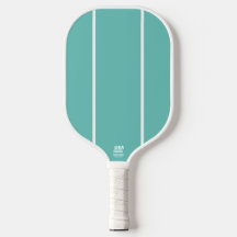 Na moda - Faixa de Ênfase Branca Vertical Teal