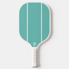Na moda - Faixa de Ênfase Branca Vertical Teal