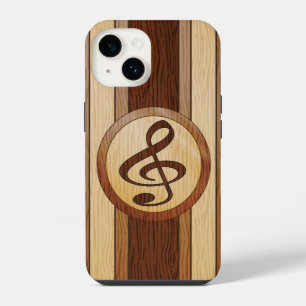 Na moda Faux Wood Treble Clearing Inlay