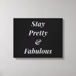 Na moda, fique bonito e canvas fabulosa