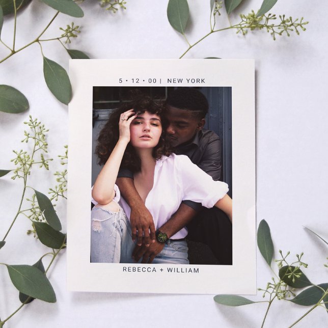 Na moda Foto: Casamento Salvar a Data Convite (Criador carregado)