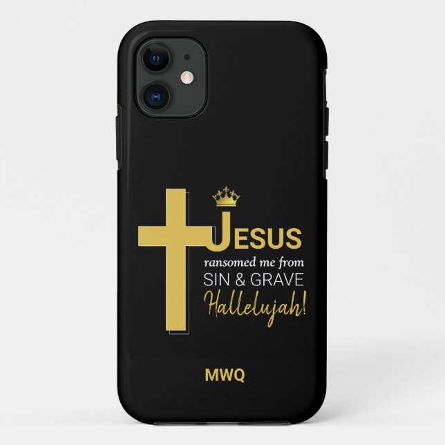 Na moda JESUS ANALISOU-ME capas de iphone cristã (Verso)
