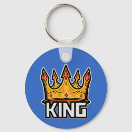 Na moda King Crown Chaveiro